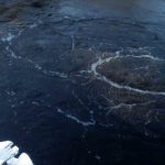 Creation of Ice-Free Zones for Dredges and Industrial Barges